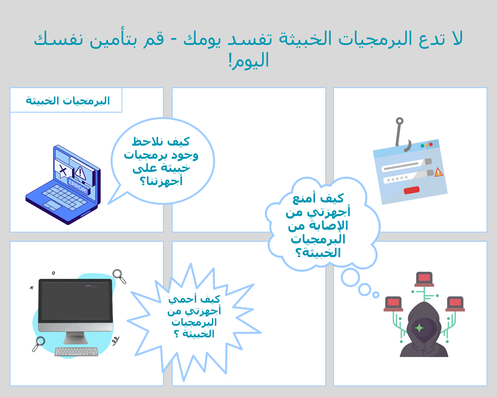 لا تدع البرمجيات الخبيثة تفسد يومك - قم بتأمين نفسك اليوم!